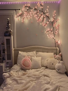 1pc Cherry Blossom Branch Light,USB Powered Push Button Control 8 Modes,Suitable For Spring And Summer Indoor And Outdoor,Wedding Decoration,Party Atmosphere Lights, Valentine's Day, Christmas Gifts Birthday Graduation