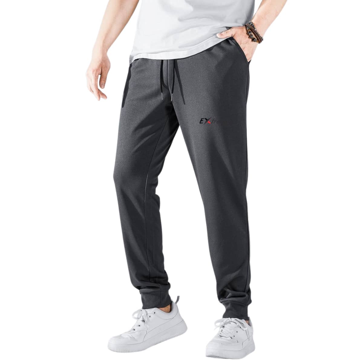 Men's Adult Plush Tie-Up Sweatpants Jogger Style Gym, Walking And Very Comfortable