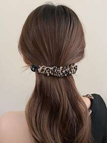 1 Stück elegante Leoparden Muster Haarspange, große Haarspangen Haaraccessoires, Haarspange am Hinterkopf, hoher Pferdeschwanz, Befestigungsaccessoire, geeignet für alle Frisuren, ideales Geschenk für Frauen und Mädchen
