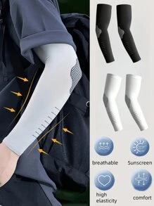 1 paire, Manches de volley-ball pour hommes et femmes, Manches de compression pour le volley-ball féminin, Manches de bras résistantes aux UV et au soleil, Manches de compression pour coudes pour les manches de basket-ball et de baseball