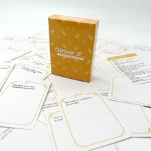 Drink If...Party Classic Romantic Funny Creative Board Game Cards Fun ChallengesInteractive Cards Start Fun Night Games,Christmas, New Year,Halloween, Valentine's Day Game Cards, Perfect Game Night