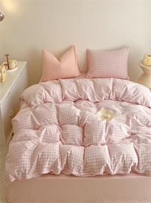 Cuadrícula pequeña rosa