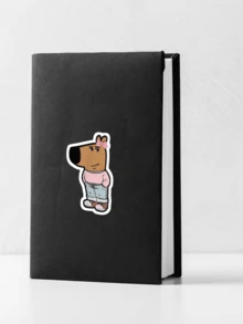 1PC "Chill Girl" Meme Sticker,Chill Girl Sticker,Funny Inspirational For Laptop,Mobile Phone Sticker Water Bottles,Funny Sticker,Clear Stickers, Water Bottle Stickers - Multicolor - View 6