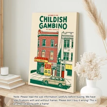 1pc Vibrant Vintage Comic Poster Print - Unique Canvas Art For Home And Office Wall Decorations, Great For Christmas And Halloween Party Decorations, Easy To Hang And Durable Posters, Wall Art, Room Decoration Stuff