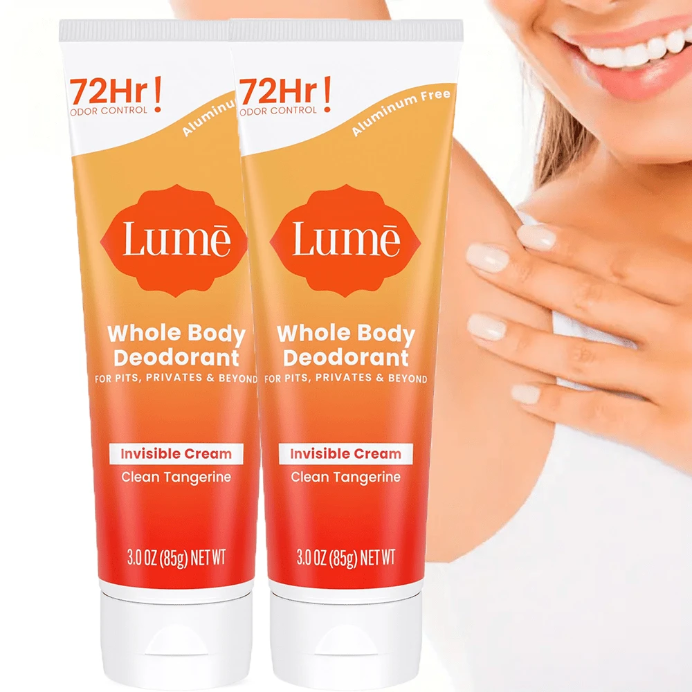 Whole Body Deodorant - Invisible Cream Stick - 72 Hour Odor Control - Aluminum Free, Baking Soda Free, Skin Safe - 2.2 Ounce (Pack Of 2) (Toasted Coconut) - 黃色 - 查看 1