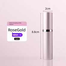 5ml Perfume Refill Bottle, Bottom Refill Vacuum Storage No Volatility Refillable Bottle Back To School