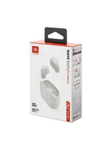 JBL JBL Wave Buds 1 - True Wireless Earbuds, Smart Ambient, VoiceAware, Up To 32 Total Hours Of Battery Life With Speed Charging, Water And Dust Resistant, JBL Deep Bass Sound-(White)