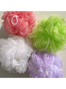 1 pieza Esponja de ducha de luffa extra suave, exfoliante suave, produce mucha espuma, diseño unisex