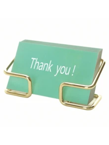 1pc Metal & Acrylic Clear Base Business Card Holder Stand, Suitable For Banquet Invitation Cards, Party Event Card Organizer, Luxury Party Card Display Rack, Halloween & Party Card Holder Back To School Valentine Day Mother's Day - Multicolor - View 16