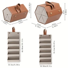2/3/4/5/6 Slots Travel Glasses Case, Foldable Hanging Glasses Sunglasses Storage Rack Organizer, PU Leather Eyewear Holder Sunglasses Case Sunglasses Holder Sunglasses Organizer Sunglasses Storage Eyeglass Case Protective Case