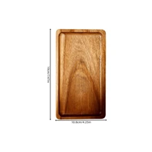 1pc Multipurpose Wooden Tray - Suitable For Placing Desserts, Snacks, Decorations, Pastries, Cakes, Breads, Fruits And Tea - Ideal Choice For Home Kitchen, Gatherings And Afternoon Tea