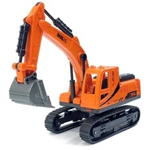 1 Pc Children's Multi-Color Track Excavator Toys, Boy Engineering Vehicle Sliding Simulation Excavator, Soft Rubber Excavator Toys - Multicolor - View 10