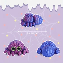 [3D Printed] Cute Spider | 1/6pcs | Durable Plastic | 3D Printed | Home And Office Decor, Aquarium Decor, Garden Decor | Exclusive Holiday Decoration