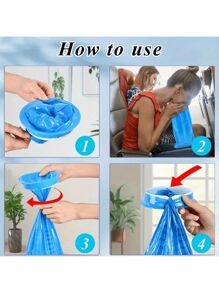 10 Disposable Vomit Bags, Leak Proof Vomit Bags, Motion Sickness Nausea Bags, Suitable For Adults And Pregnant Women, Cleaning Supplies, Household Tools, Suitable For Motion Sickness Patients, Car Vomit Bags