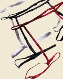 Sensual Gringa Lace Set + Garter Belt - 黑色 - 查看 4