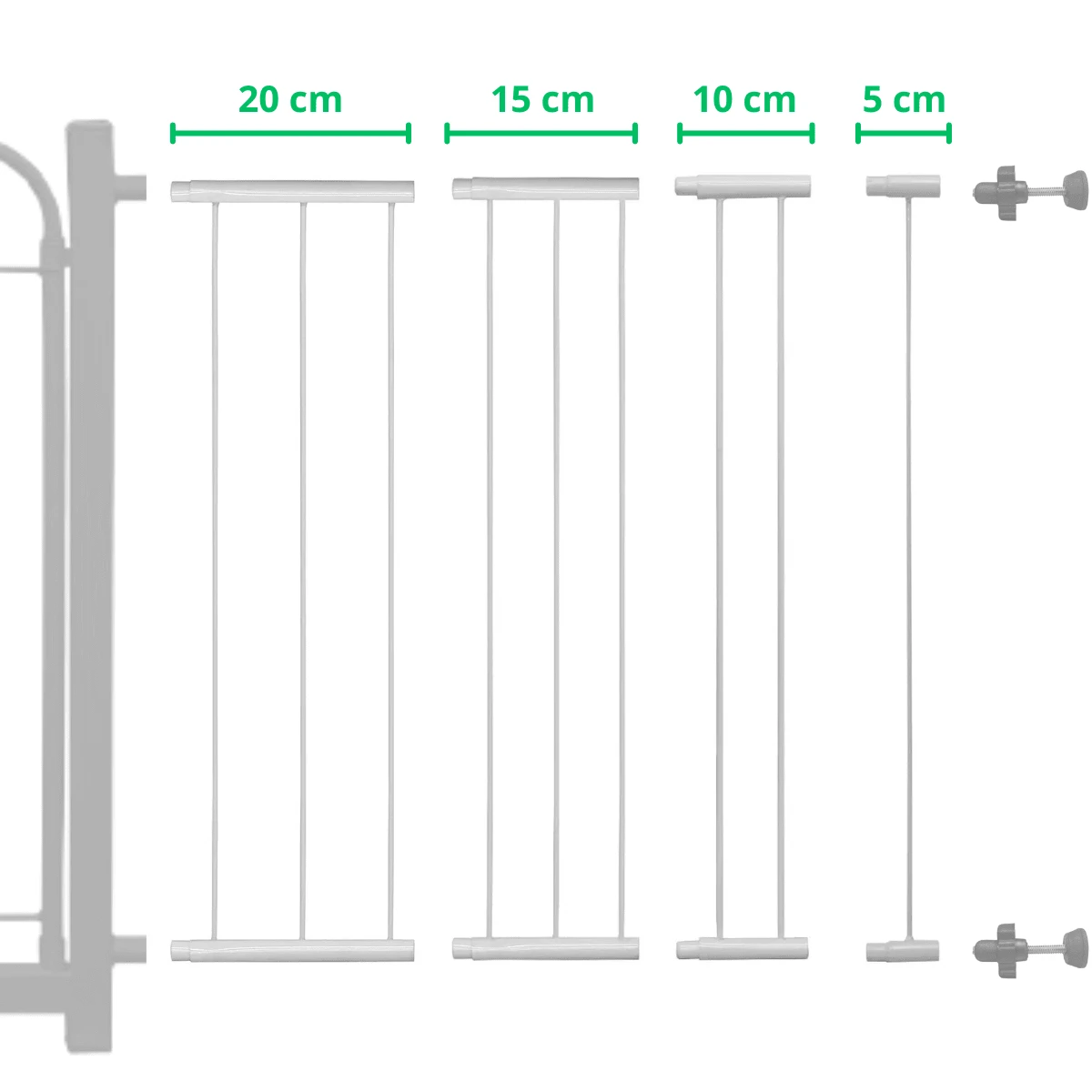 Extensor Prolongador Para Portão Porteirinha Pet 69cm - Branco - Visão 1