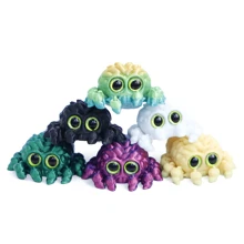 [3D Printed] Cute Spider | 1/6pcs | Durable Plastic | 3D Printed | Home And Office Decor, Aquarium Decor, Garden Decor | Exclusive Holiday Decoration