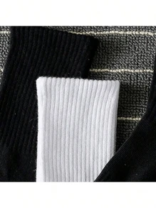 50/40/30 szt. Białe damskie skarpetki sportowe, solidne czarne/szare grube miękkie skarpetki do połowy łydki, antybakteryjne odprowadzające wilgoć wygodne, koreański styl uniwersalny, odpowiednie na wszystkie pory roku skarpetki sportowe dla mężczyzn i kobiet, elastyczne miękkie, modne jednolite kolory, wiosna/lato/jesień/zima, swobodne 24/20/12/10/8/6/4/2 szt.