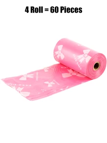 120 pièces Sacs épais pour déchets d'animaux de compagnie, sacs poubelle en polyéthylène étanches avec motifs uniques, couleurs adaptées pour chiens et chats, sacs de nettoyage polyvalents, cadeaux de vacances et de Noël