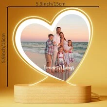 Customizable Heart-Shaped LED Photo Frame - Personalize With Your Favorite Photos And Messages, USB Powered, Ideal For Valentine's Day, Weddings, Birthdays, Anniversaries - A Romantic Gift For Couples And Loved Ones - Multicolor - View 9