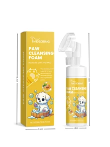 Nettoyant mousse pour les pattes des animaux de compagnie, nettoyage en profondeur des soins des pattes des chiens et chats, hydratant, nettoyant pour les coussinets des pattes