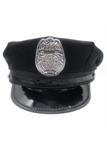 1 pieza, Gorras de policía unisex, gorras de guardia, gorras para representar roles en Halloween, regalos del Día de San Valentín, suministros del Día de San Valentín, disfraces navideños, apropiado para fiestas festivas, se puede combinar con uniformes sexys y disfraces eróticos - B - Ver 15