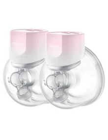 Momcozy Breast Pump S12 Pro, Hands-Free Portable Cordless Pump With Soft Double Sealed Flange, 3 Modes And 9 Levels - 粉紅色的 - 查看 11