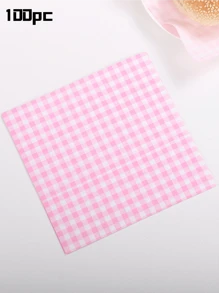 100/400 Sheets Greaseproof Wax Paper, Sandwich Wrapping Paper, Kitchen Baking Paper, Cake Box Liners, Oil Absorbing Paper, Dinner Plate Plaid Paper, Hamburger, Bread And Sandwich Liners (Suitable For BBQ, Picnic, Party And Fast Food)