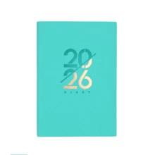 1pc 2026 Planner, 365 Days Daily Organizer, English/Spanish/Portuguese Time Management Notebook, 312 Pages High-Quality Faux Leather Cover, Multi-Color Design, Monthly & Weekly Layout, Compact Portable Size, Suitable For Time Management & Goal Tracking - Multicolor - View 15