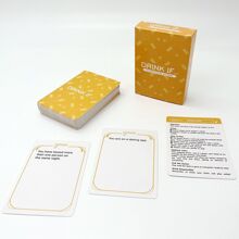 Drink If...Party Classic Romantic Funny Creative Board Game Cards Fun ChallengesInteractive Cards Start Fun Night Games,Christmas, New Year,Halloween, Valentine's Day Game Cards, Perfect Game Night
