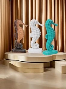Seahorse Statue Ocean Decor Modern Sculpture Home Gift Decoration Table Centerpiece Crafts Resin Art, Best Birthday, Valentine's Day Gift Birthday