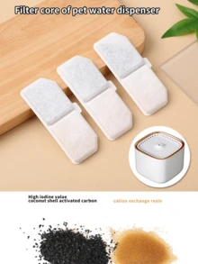 12 件装宠物自动饮水机滤芯替换装，猫用智能饮水机棉网替换滤芯配件