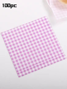 100/400 Sheets Greaseproof Wax Paper, Sandwich Wrapping Paper, Kitchen Baking Paper, Cake Box Liners, Oil Absorbing Paper, Dinner Plate Plaid Paper, Hamburger, Bread And Sandwich Liners (Suitable For BBQ, Picnic, Party And Fast Food)