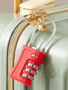 4 件装 TSA 认证行李锁，3 位数组合挂锁，优质锌合金材质，适用于旅行包、背包、储物柜，适用于旅行包、背包、储物柜等。