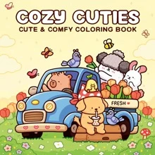 1pc Cozy Cuties : 52 Paga Coloring Book For Adults And Teens, Easy Colouring Book Super Cute Designs Of Cozy, Hygge Spaces For Relaxation (Cozy Spaces Coloring) .Back To School A Relaxing Gift For Friends, Couples, And Family 12 Color Marker Painting Kit (Default Without Pen) Set [Essential Hand Drawn] Suitable For Beginners, Sketching