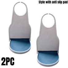 Portavasos para detergente de lavandería, atrapagoteras de detergente (bandeja antigoteo mejorada), sin talla grande desorden ni fugas, agarre estilo AJUSTE UNIVERSAL: nuestro atrapagoteras de lavandería se adapta a todo tipo de envases de detergente y suavizante con un botón de dispensación redondo RESISTENTE