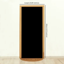 Felicita Party Decorative Door Cover 3D Sublimated Fabric 0.85x2.10 Coffee