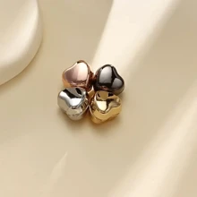 2/4/5 paires d'accessoires magnétiques de mode pour col de chemise en forme de cœur multi-couleurs - sans couture nécessaire, boutons amovibles pour resserrer le col de chemise, convient pour le col, les poignets, les jambes de pantalon, les écharpes, décoration réglable et réutilisable, cadeau