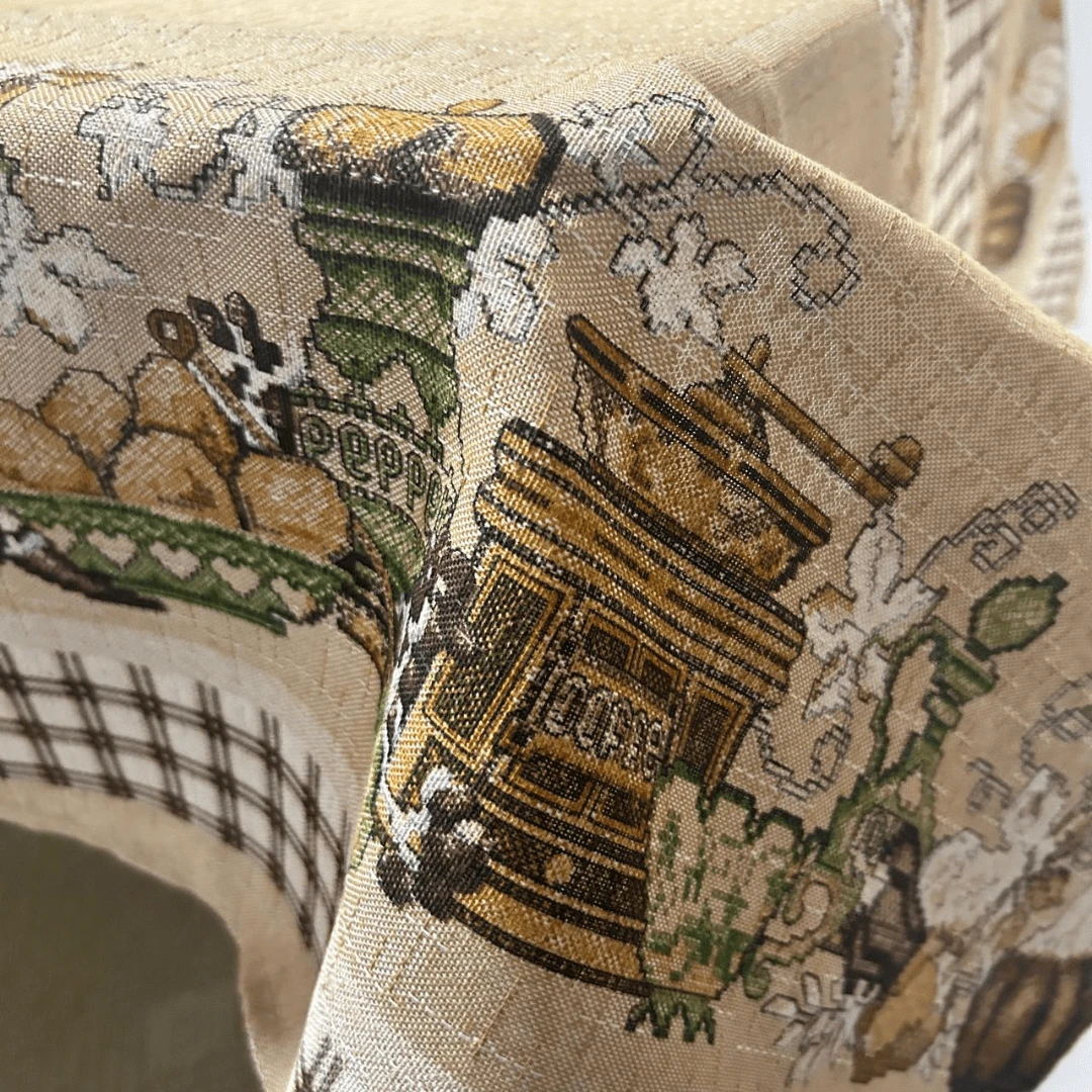 Thick Linen Tablecloth For 4, 6 And 8 Places - Banquet - View 1