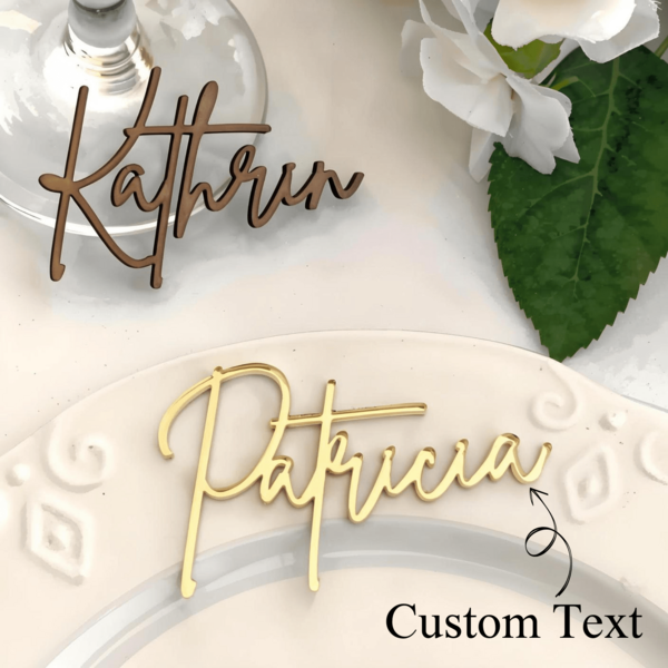 1pc Customized Acrylic Wedding Cake Topper, Personalized Letter Cake Decoration, Suitable For Wedding, Engagement Cake Decor