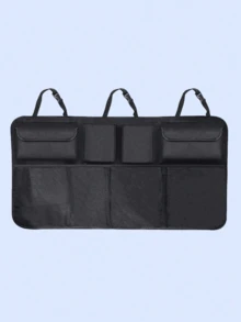 Multi-Functional Car Trunk Storage Bag - Made Of Waterproof And Durable Oxford Cloth, With Hook And Loop And Buckle Fixation, Easy To Install, Foldable And Portable, 8 Independent Pockets To Maximize Trunk Space, Keep The Car Tidy, Suitable For Travel And Daily Use, Large Capacity Storage Solution, Easy To Clean, Fits Various Car Models, Mesh Pocket Organizer Bag, Car Seat Back Storage Bag - Multicolor - View 10