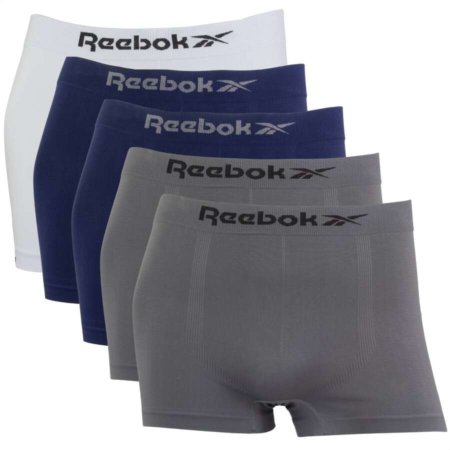 Reebok Kit 5 Original Adult Men's Premium Boxer Briefs - Multicolor IV - Ver 1