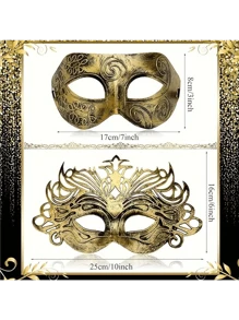 Máscaras de Mascarada - Máscaras Venecianas cortadas por láser, perfectas para fiestas de disfraces y manualidades, perfectas para decoraciones de habitaciones, parejas, fiestas, Carnaval y Halloween.