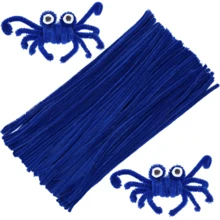 Royal Blue Pipe Cleaners, Pipe Cleaners Chenille Stem, Pipe Cleaners, Pipe Cleaners Craft, Chenille Stems Creative Craft Pipe Cleaners, Festivals Decorations, Solid Color Pipe Cleaners Set For Pipe Cleaners DIY Arts Crafts Decorations - Multicolor - View 7