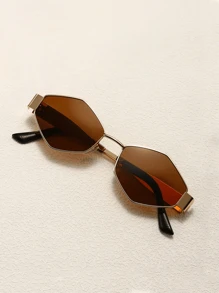 4 pièces / 3 pièces / 2 pièces / 1 pièce Lunettes de mode ovales en métal de style rétro européen et américain, lunettes en forme de diamant, lunettes semi-circulaires, style rétro populaire et polyvalent, convenant aux hommes et aux femmes, pour les vacances, les loisirs, les accessoires de plage, l'utilisation quotidienne et les activités de plein air pour les vacances d'été à la plage, les sorties, les voyages