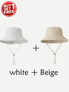 1pc Women's Drawstring Fur Edge Bucket Hat Soft Fabric Windproof Sunshade Outdoor Fashion Elegant Gift Christmas - Multicolor - View 30