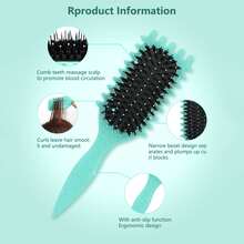 卷发梳 | 2025 专业卷发梳，打造完美卷发、波浪卷发和卷发 - 防毛躁、顺滑顺滑，沙龙级造型，适合返校季、旅行度假必备、女士发饰