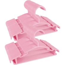 10/20pcs Children Hangers, 10.63 Inch Small Plastic Kid Clothes Hooks, Durable Non-Slip Clothing Rack, Baby Nursery Wardrobe Storage - Multicolor - View 14