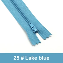 10 件/5 件 7.8 英寸 #3 尼龙彩色拉链，30 种混合颜色，裙子、衣服、裤子、床上用品的缝纫用品 - 多色 - 查看 15