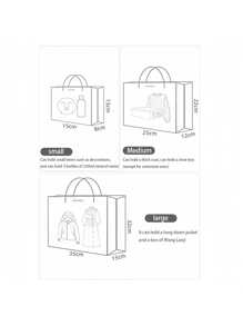 1 pieza Bolsa de regalo 3D con patrón romántico de nubes, montañas y flores, color rosa, para fiesta de cumpleaños, vacaciones, Acción de Gracias, embalaje de regalo de cumpleaños, bolso